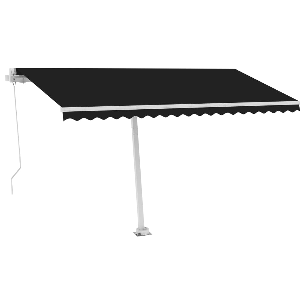 vidaXL Retractable Awning with Hand Crank Handle Sunshade Shelter for Outdoor-4