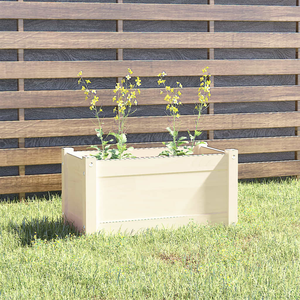 vidaXL Planter Decorative Patio Outdoor Plant Pot Flower Box Solid Wood Pine-14