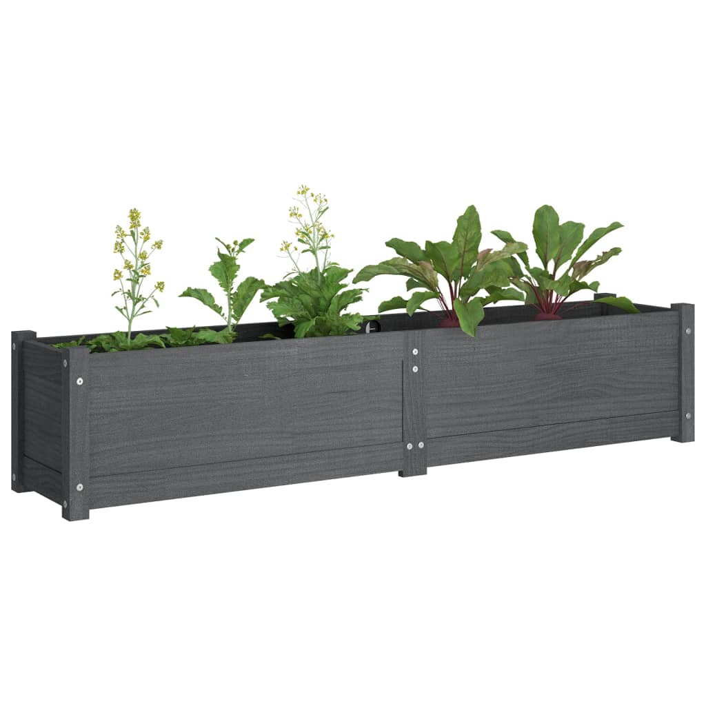 vidaXL Garden Raised Bed Outdoor Wooden Planter Box Garden Pot Solid Wood Pine-19