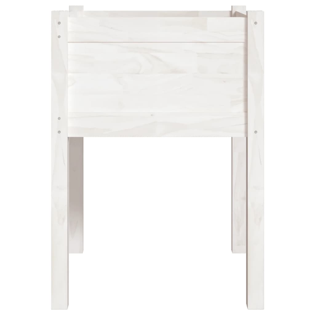 vidaXL Garden Planter Black 19.7"x19.7"x27.6" Solid Wood Pine-47