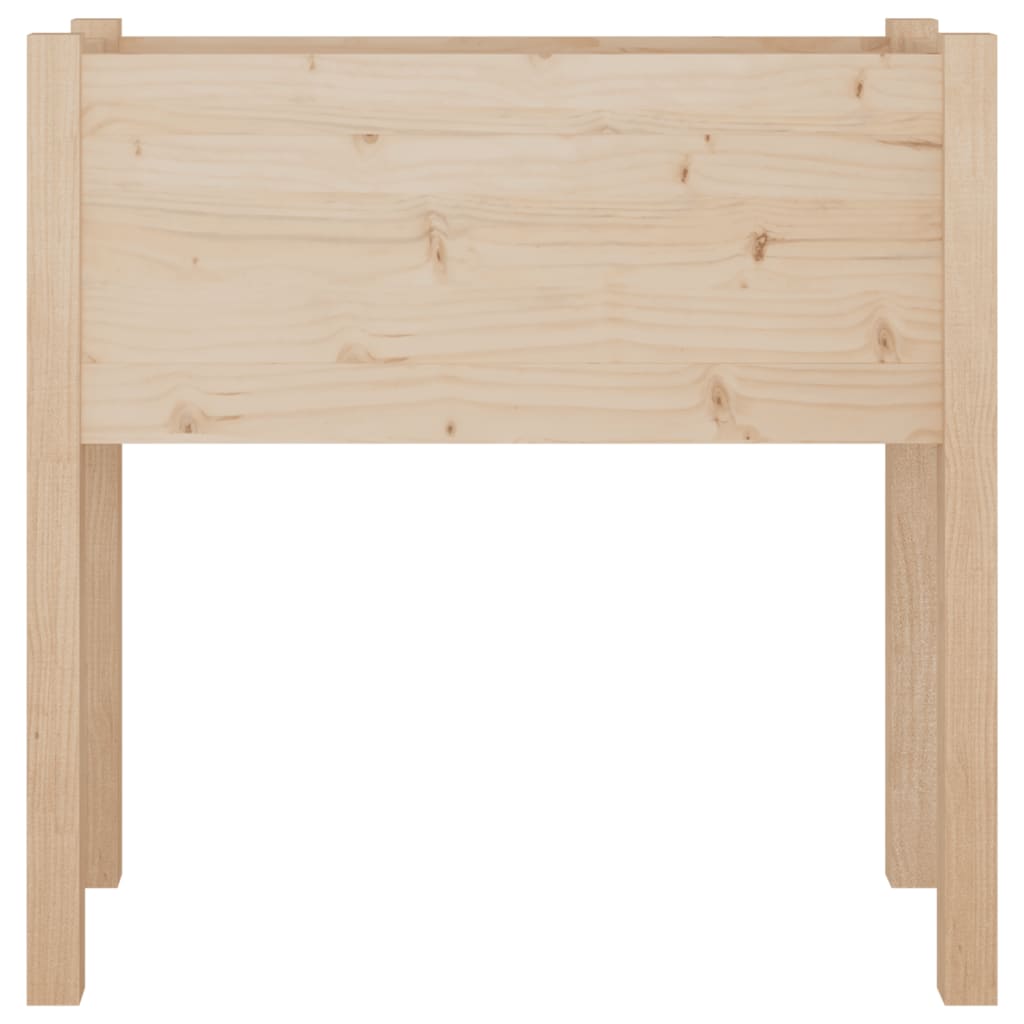 vidaXL Garden Planter Black 27.6"x12.2"x27.6" Solid Wood Pine-19