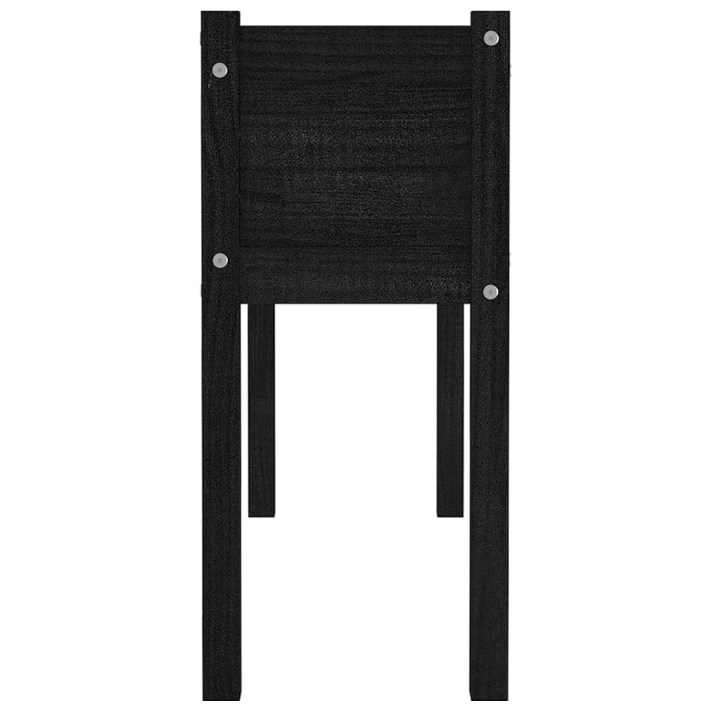vidaXL Planter Outdoor Raised Garden Bed Flower Box with Legs Solid Wood Pine-3