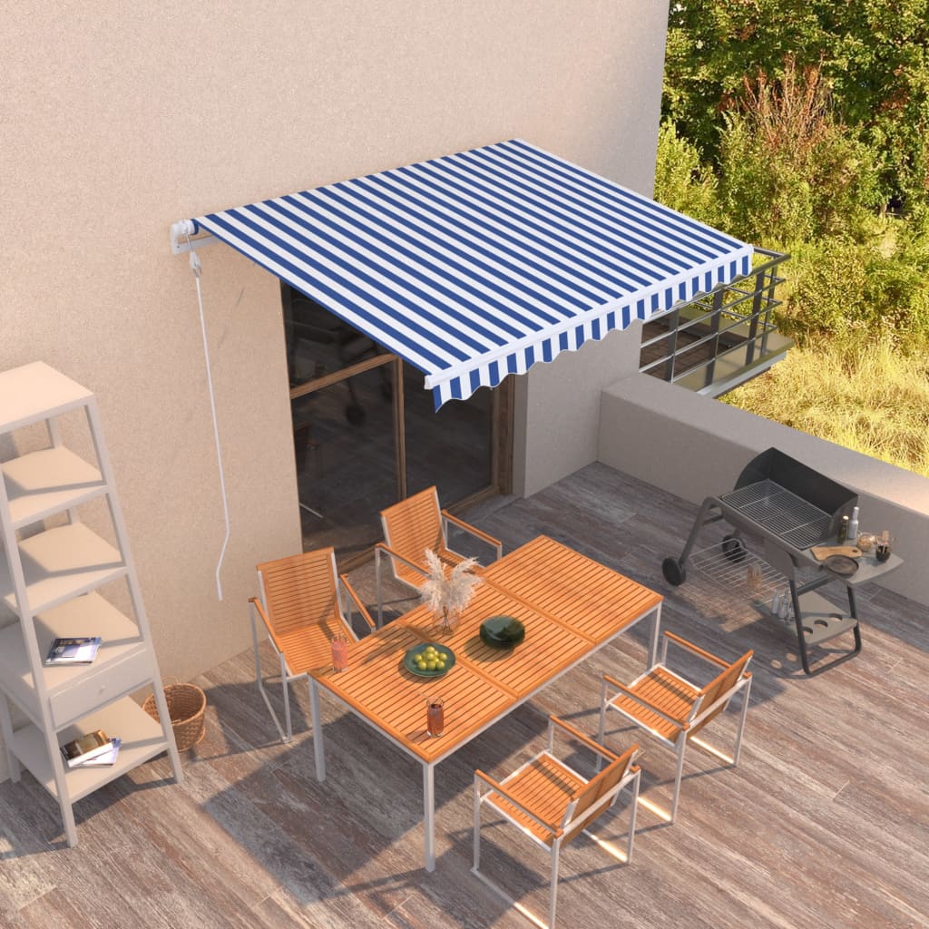 vidaXL Automatic Retractable Awning Folding Awning Multi Sizes Multi Colors-15