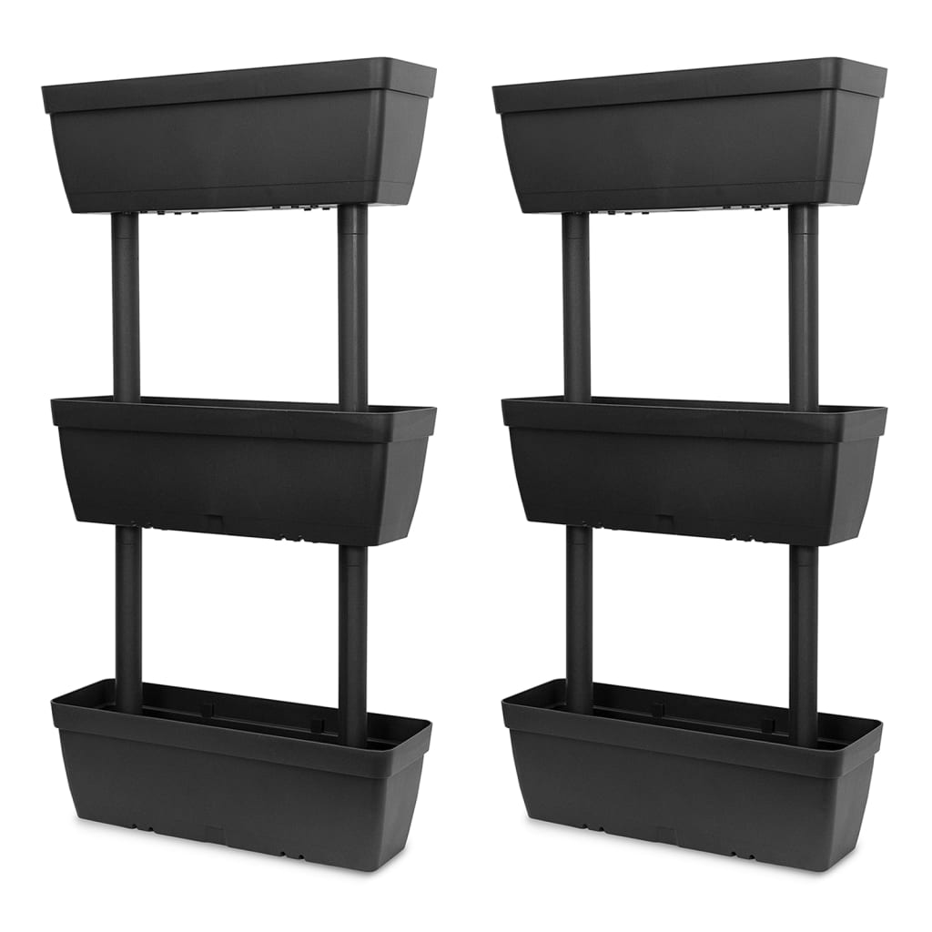 vidaXL Garden Planter 6 pcs 39.4" Anthracite-20