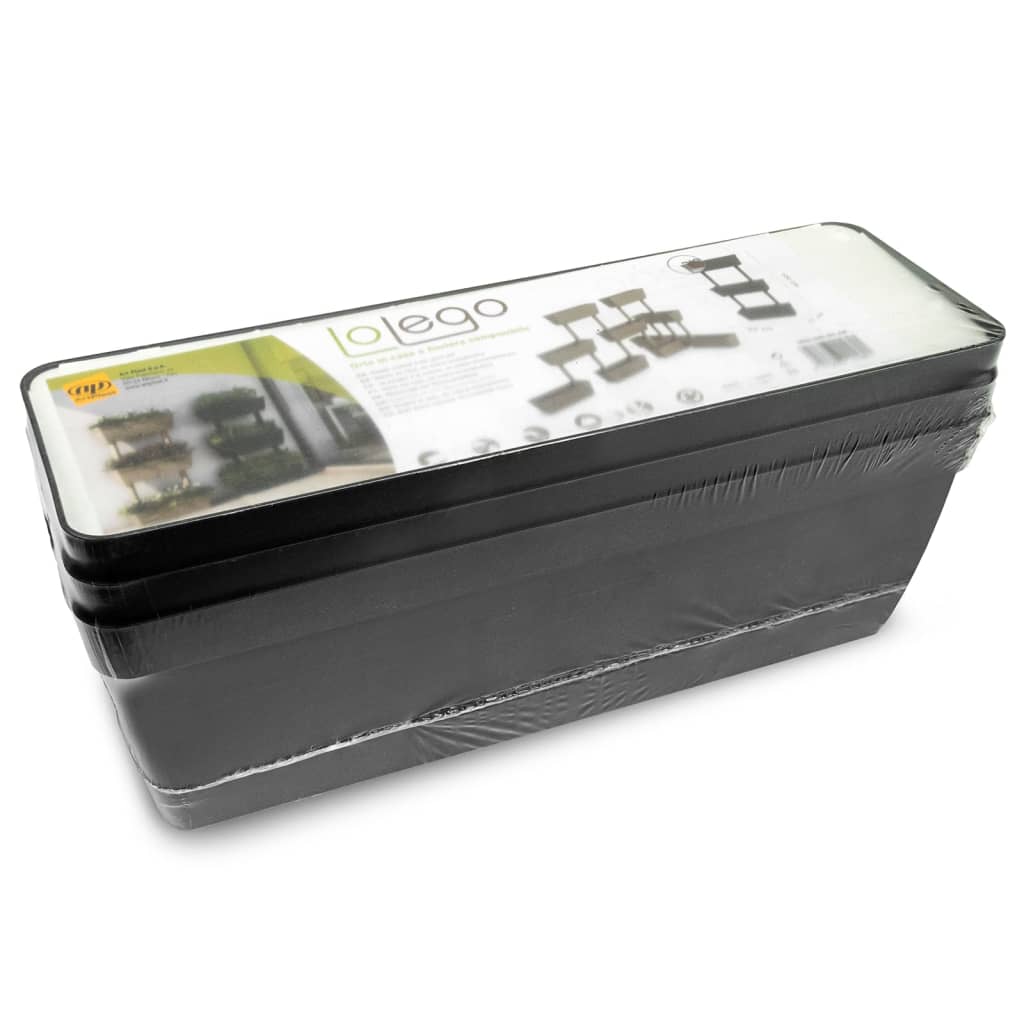 vidaXL Garden Planter 6 pcs 39.4" Anthracite-0