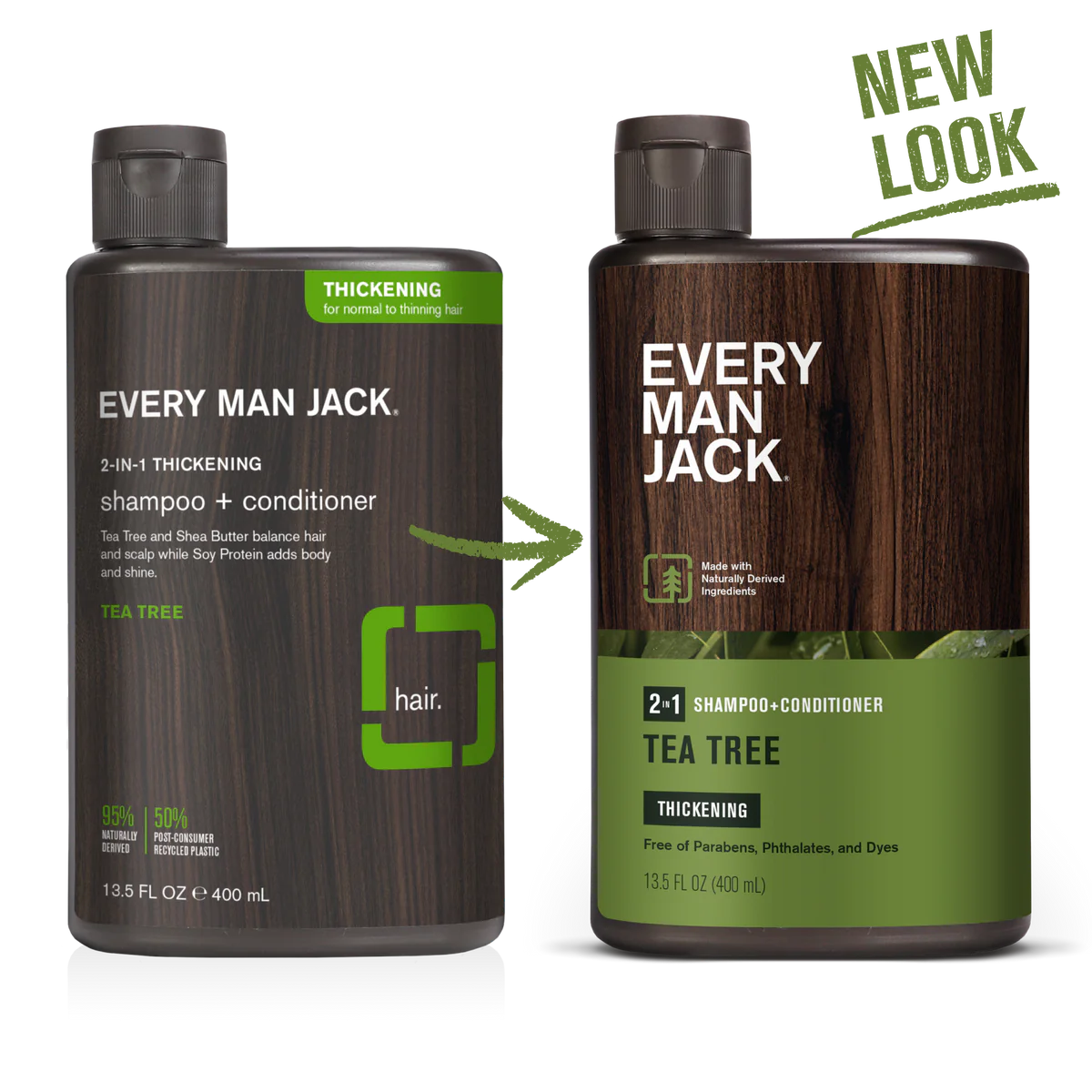 2-in-1 Shampoo + Conditioner Tea Tree 13.5 OZ