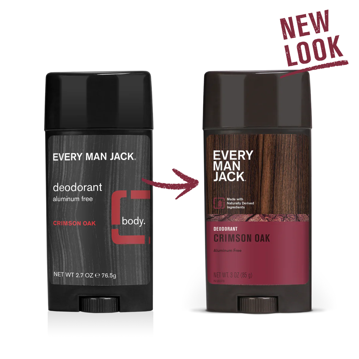 Every Man Jack Aluminum Free Deodorant Crimson Oak