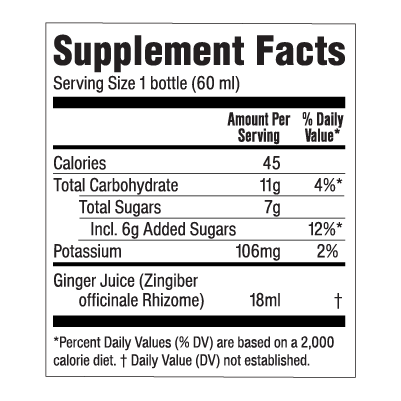 Ginger Rescue® Ginger Shots Lemon & Cayenne Energy