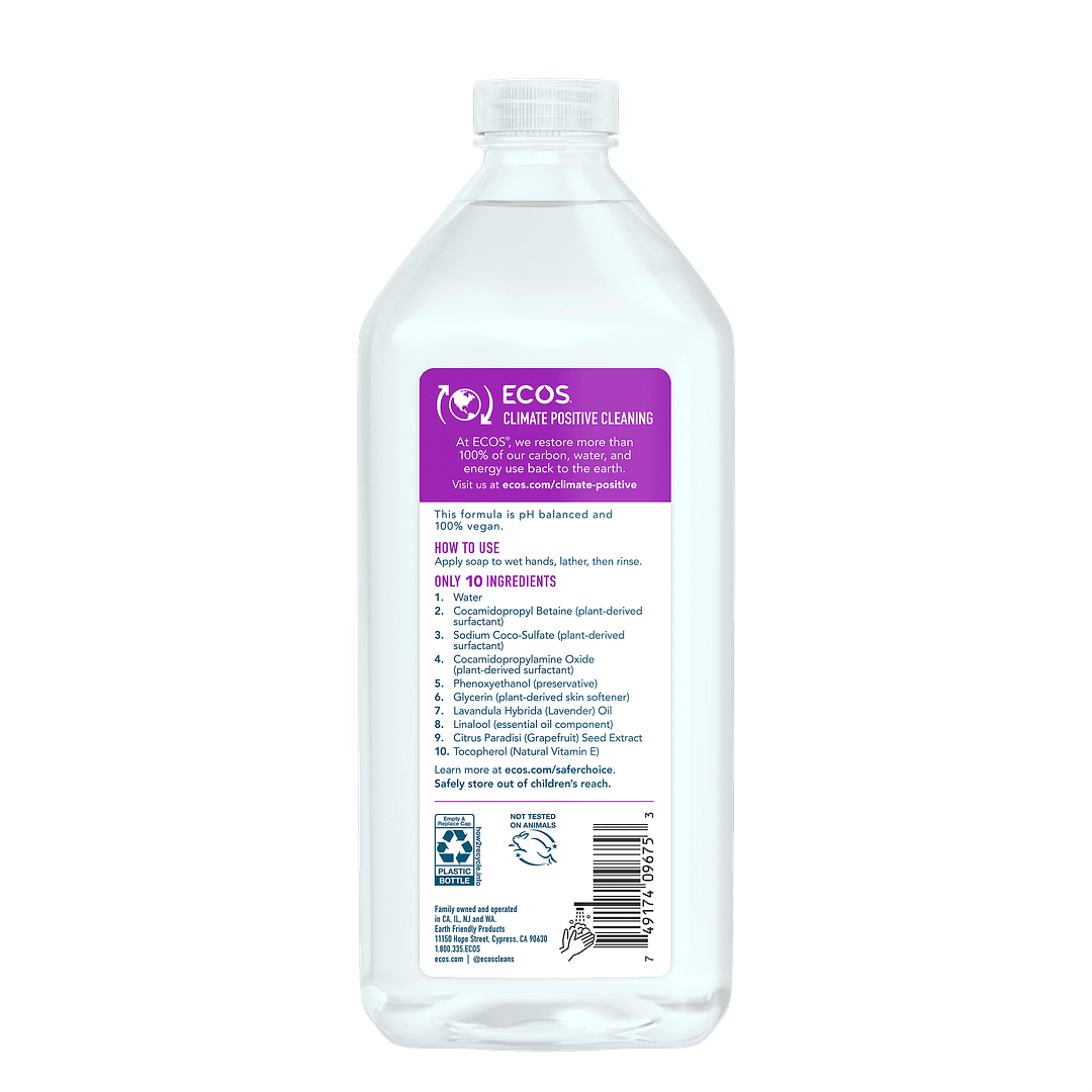 Hypoallergenic Hand Soap Lavender Refill 32 OZ 6 Pack