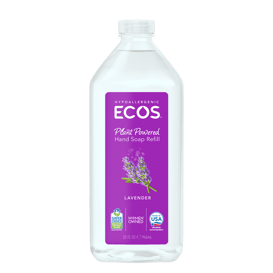 Hypoallergenic Hand Soap Lavender Refill 32 OZ 6 Pack
