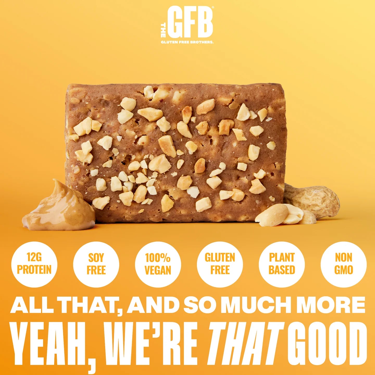 The GFB Peanut Butter Bars Box of 12