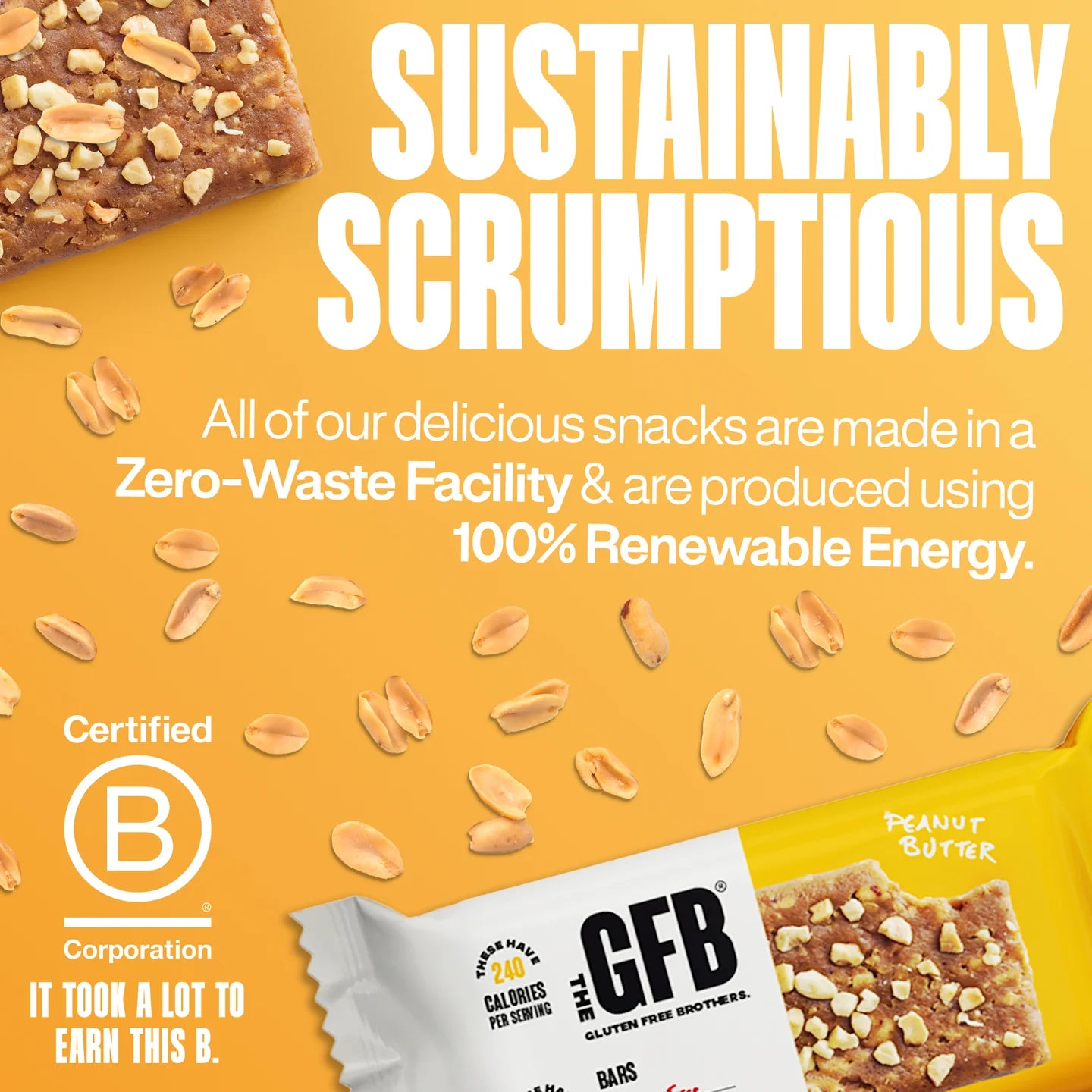 The GFB Peanut Butter Bars Box of 12