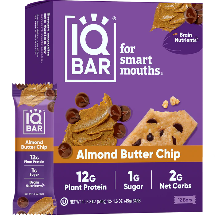 IQBar Almond Butter Chip( 12 X 1.6 OZ )