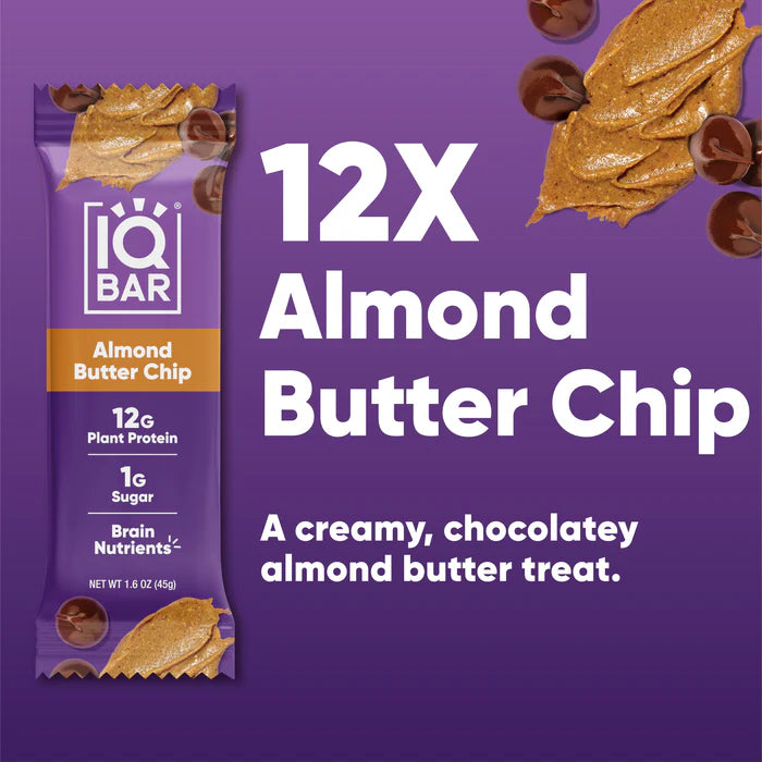 IQBar Almond Butter Chip( 12 X 1.6 OZ )