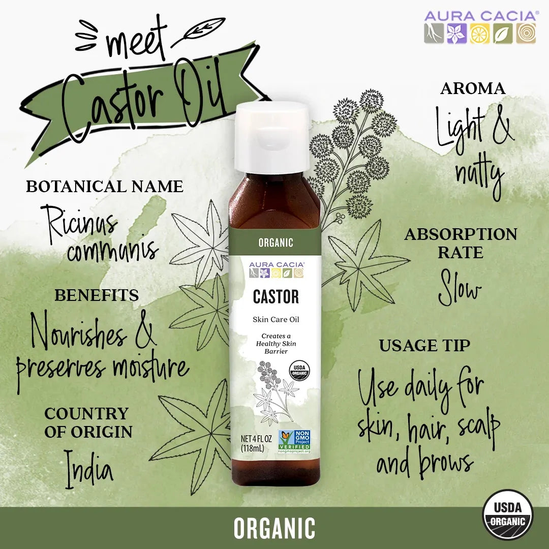Organic Castor Oil 16 fl. oz.