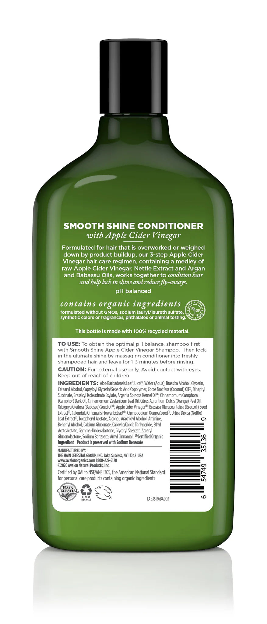 Smooth Shine Apple Cider Vinegar Conditioner 11 OZ