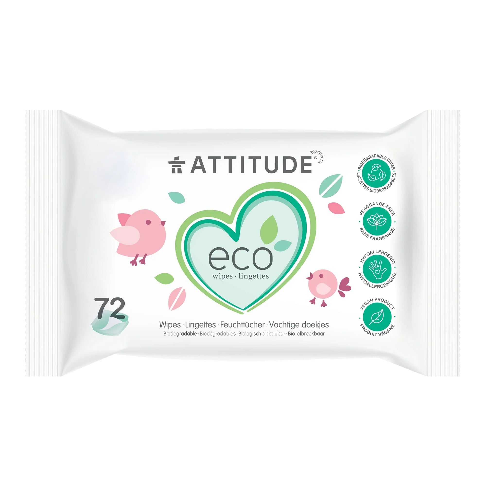 Fragrance-Free 100% Biodegradable Baby Wipes 6 Pack