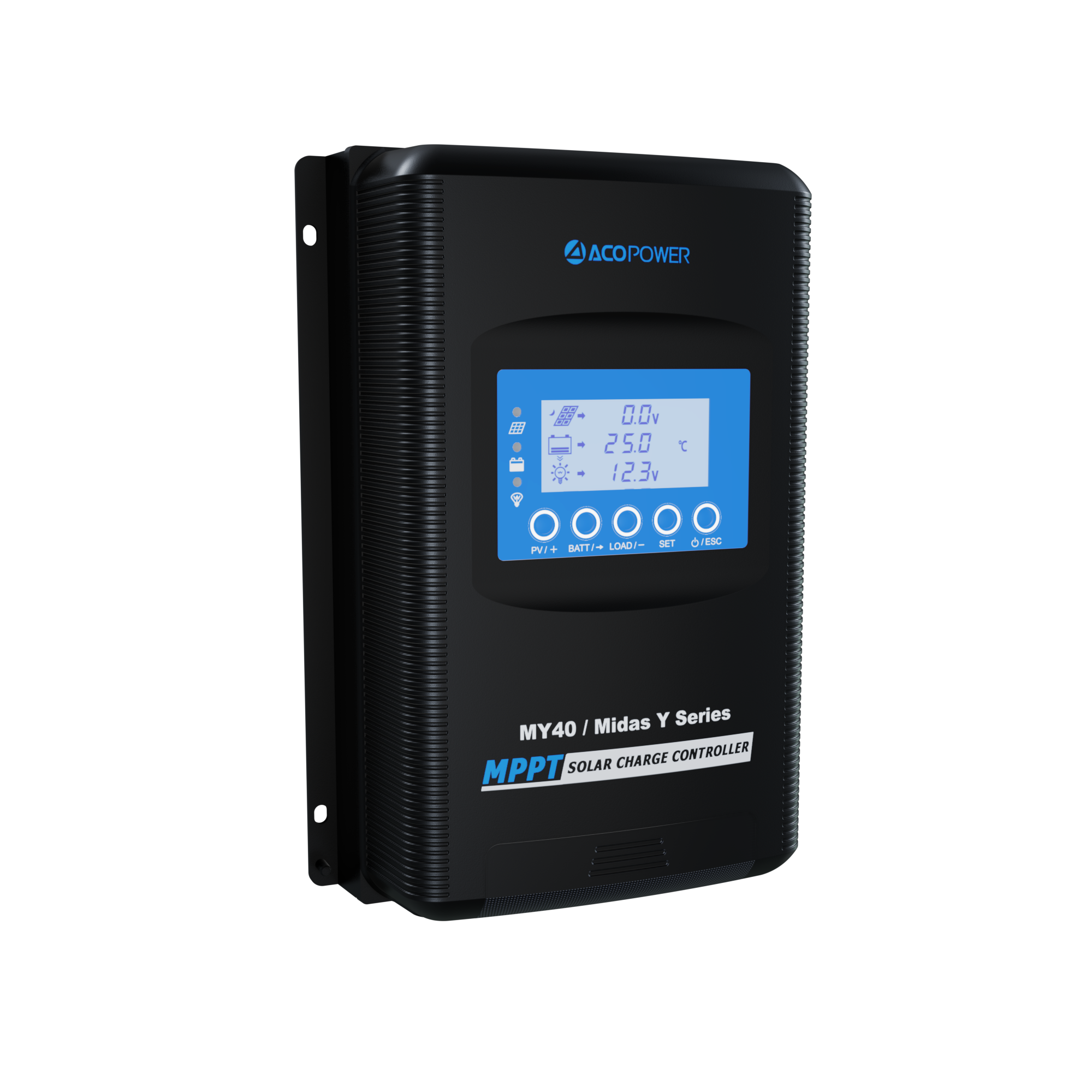 ACOPOWER Midas 40A MPPT Negative Ground Solar Panel Charge Controller LCD Display-22