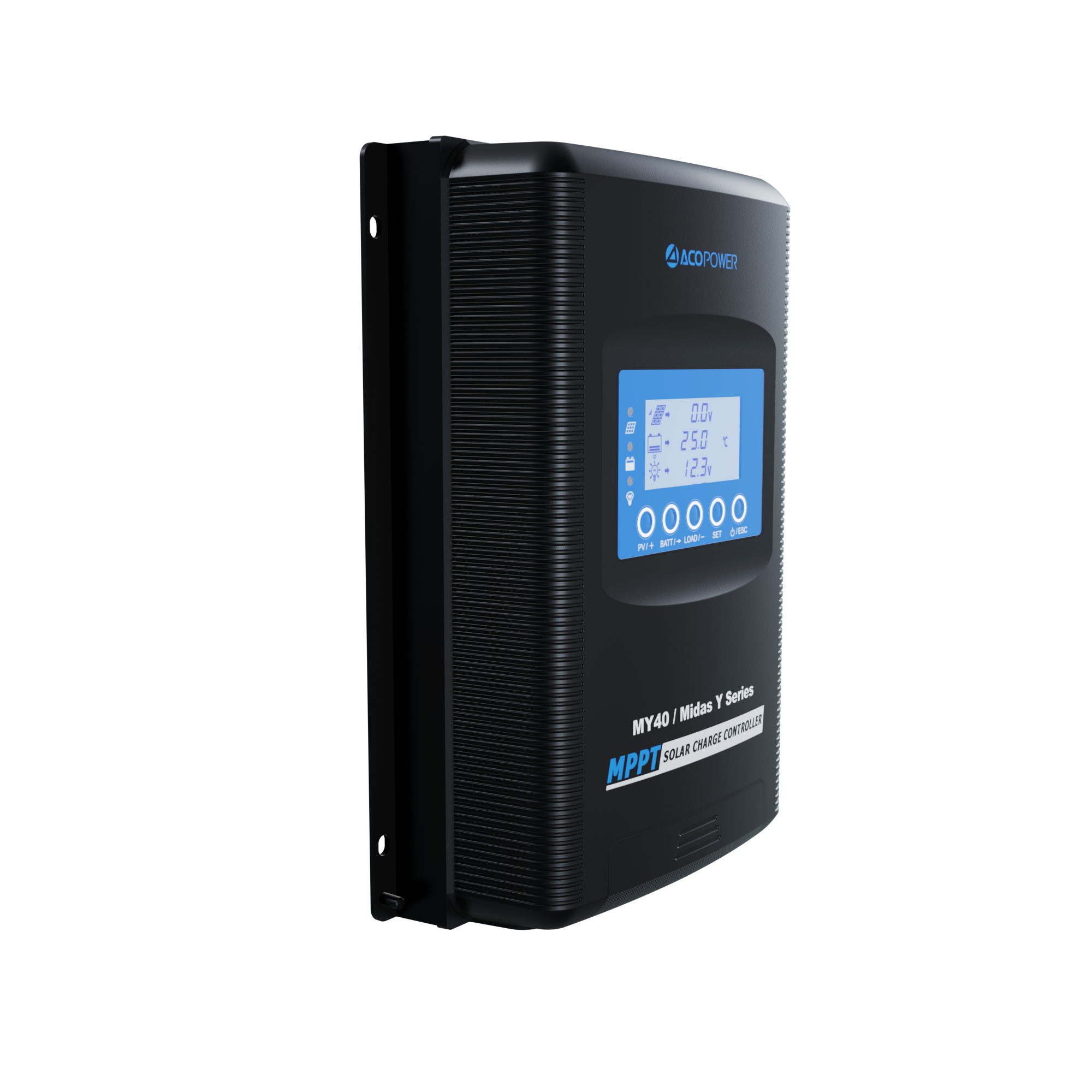 ACOPOWER Midas 40A MPPT Negative Ground Solar Panel Charge Controller LCD Display-28