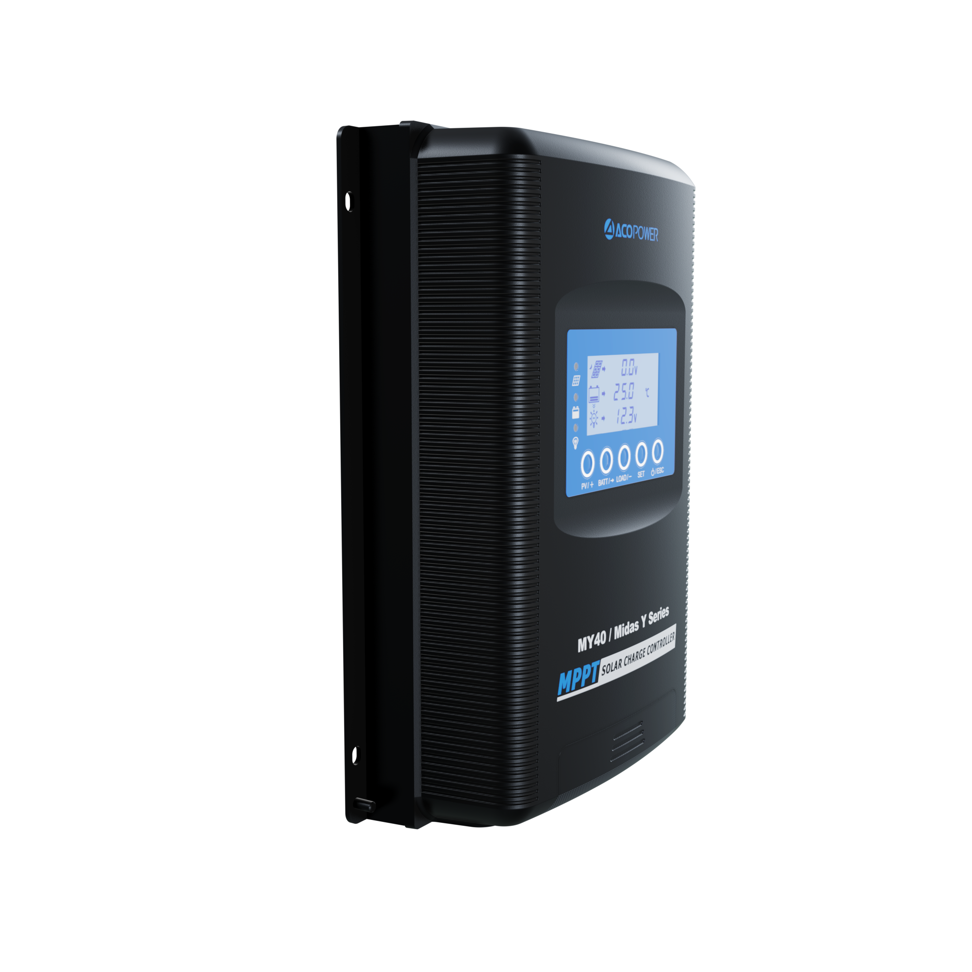 ACOPOWER Midas 40A MPPT Negative Ground Solar Panel Charge Controller LCD Display-29