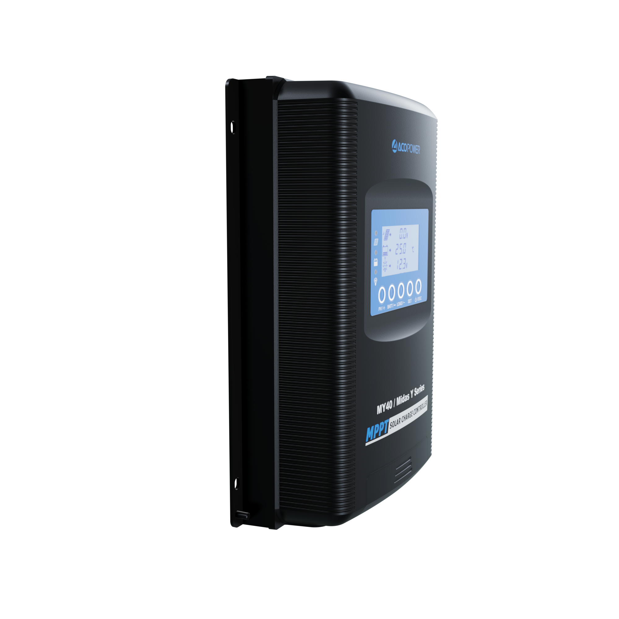 ACOPOWER Midas 40A MPPT Negative Ground Solar Panel Charge Controller LCD Display-30
