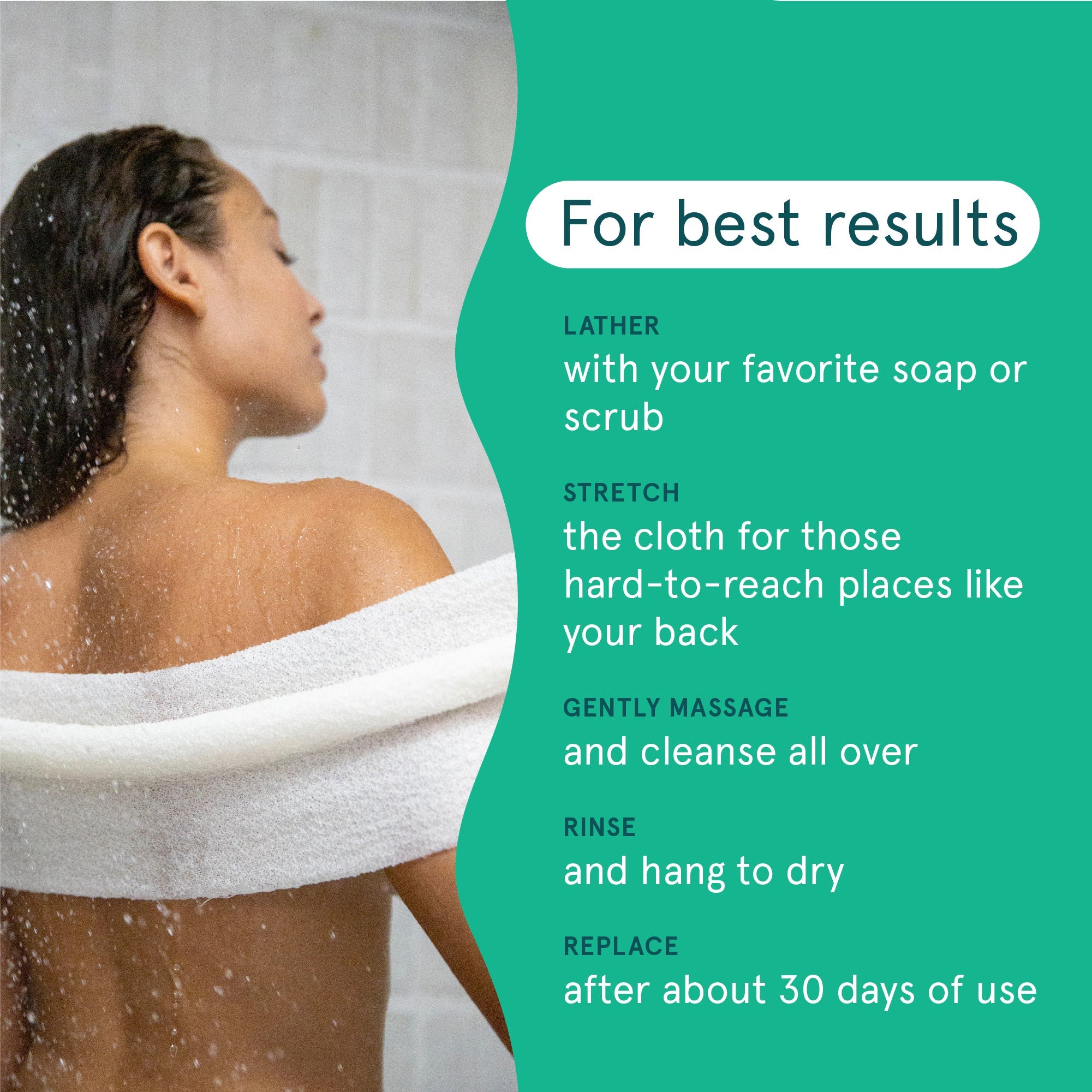 Cleanlogic Sustainable Exfoliating Stretch Cloth