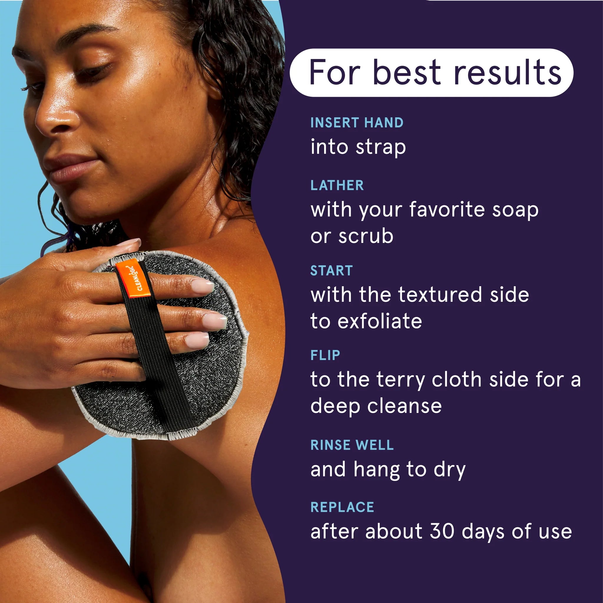 Cleanlogic Detoxify Dual-Texture Body Exfoliator