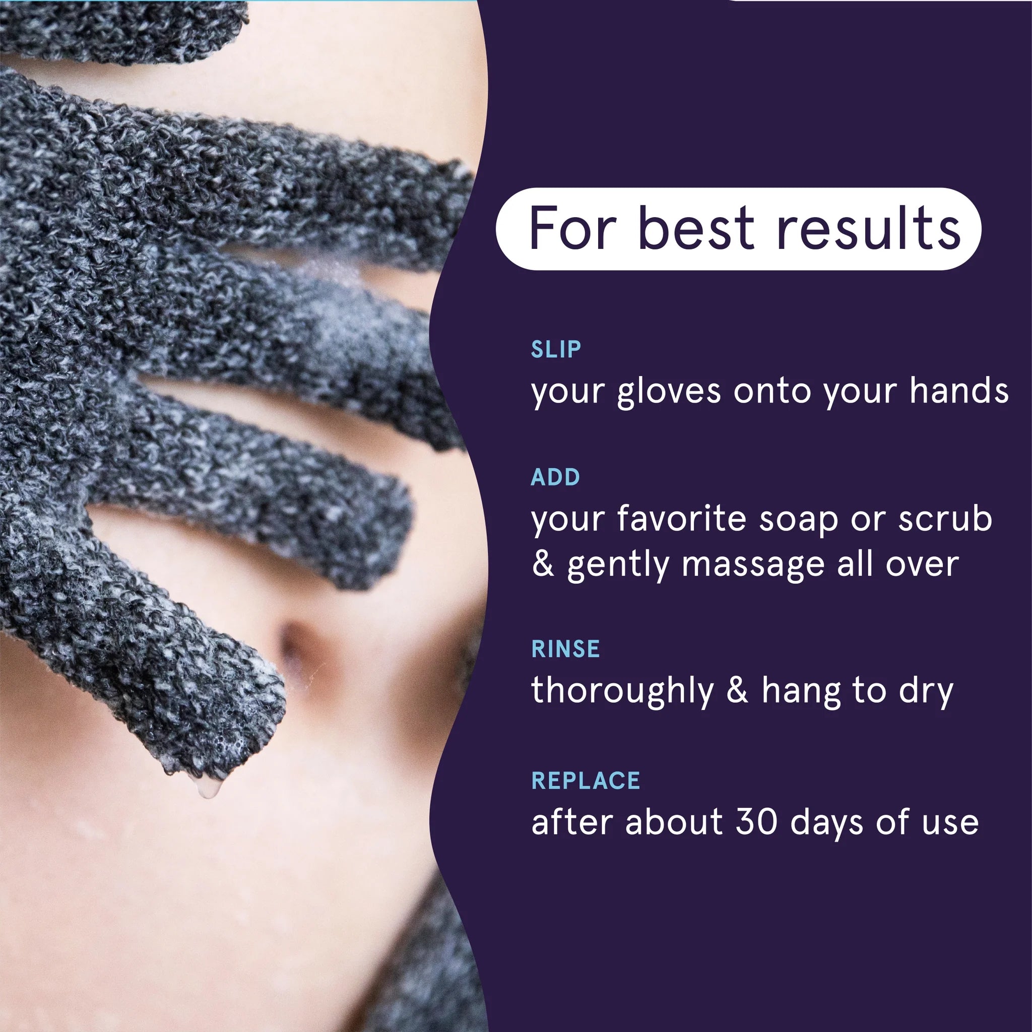 Cleanlogic Detoxify Exfoliating Body Glove