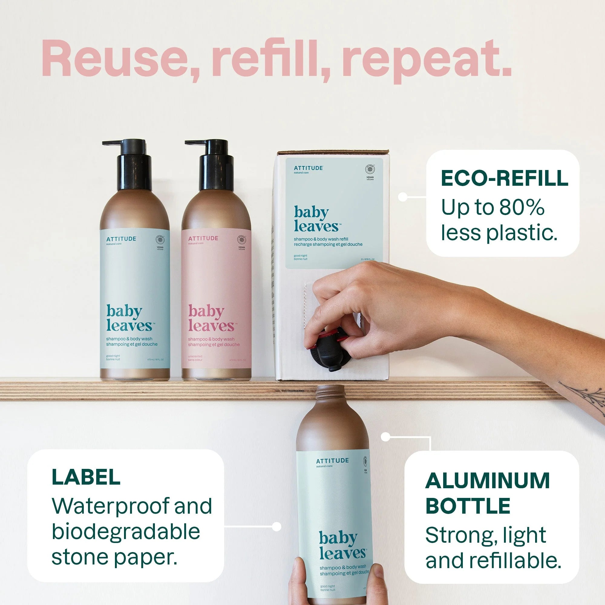 BABY LEAVES„¢ Shampoo & Body Wash Good Night 16 OZ