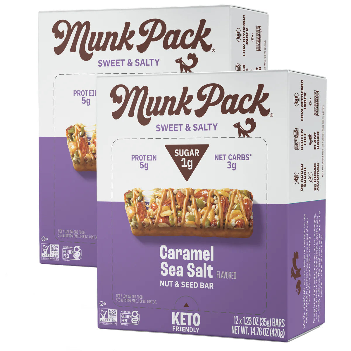 Munk Pack Caramel Sea Salt Nut & Seed( 12 X 1.23 OZ )