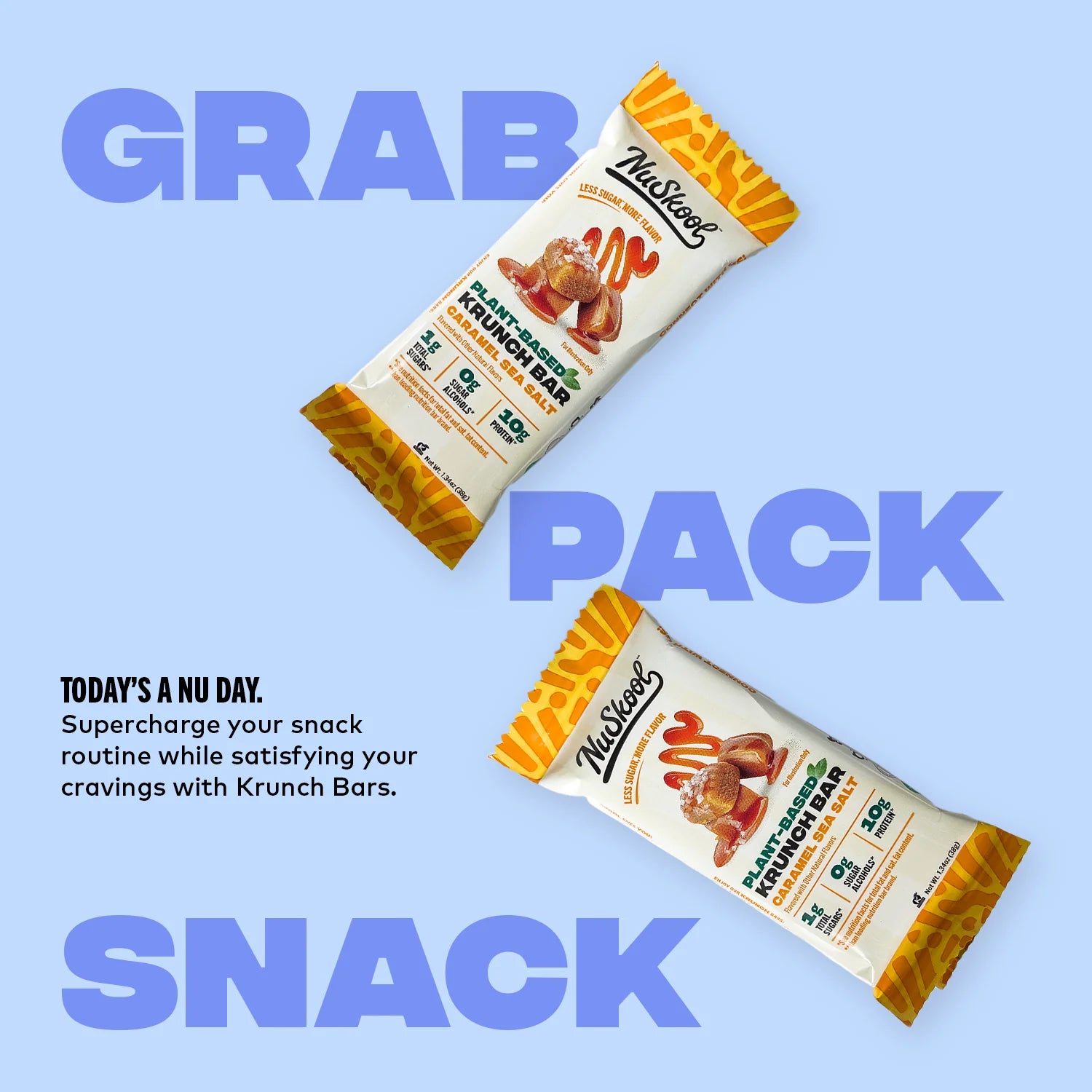 NuSkool Caramel Sea Salt Krunch Bars