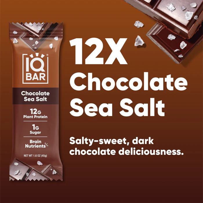 IQbar Chocolate Sea Salt( 12 X 1.6 OZ )