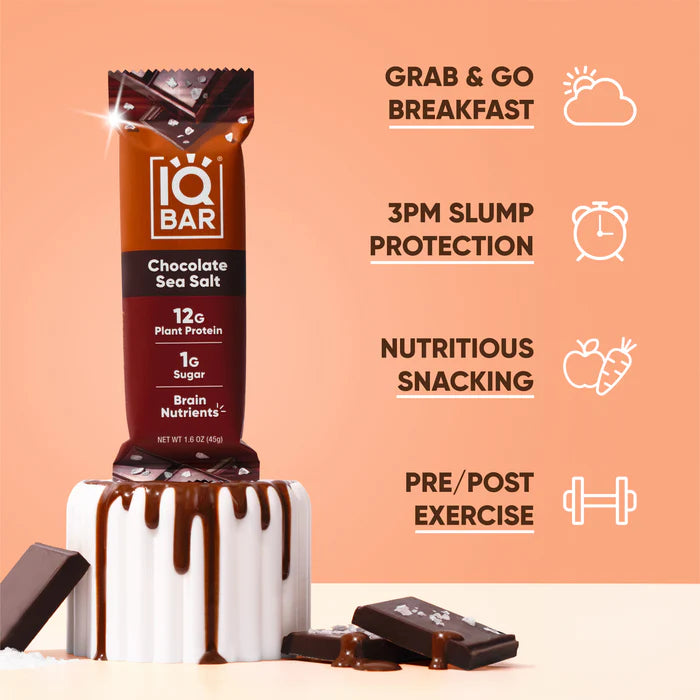 IQbar Chocolate Sea Salt( 12 X 1.6 OZ )