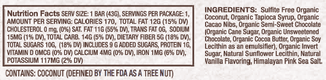 Organic Certified Gluten Free Cacao Bar 12 Pack