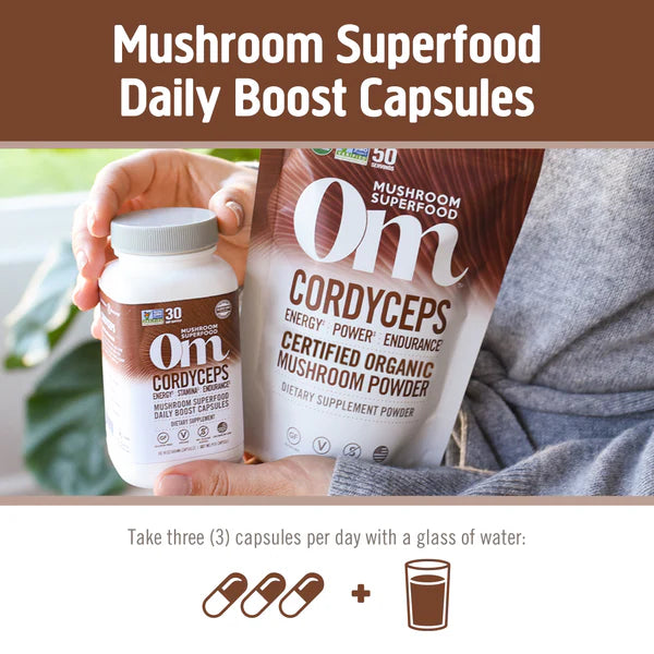 Om Cordyceps Mushroom Capsules, 90 ct