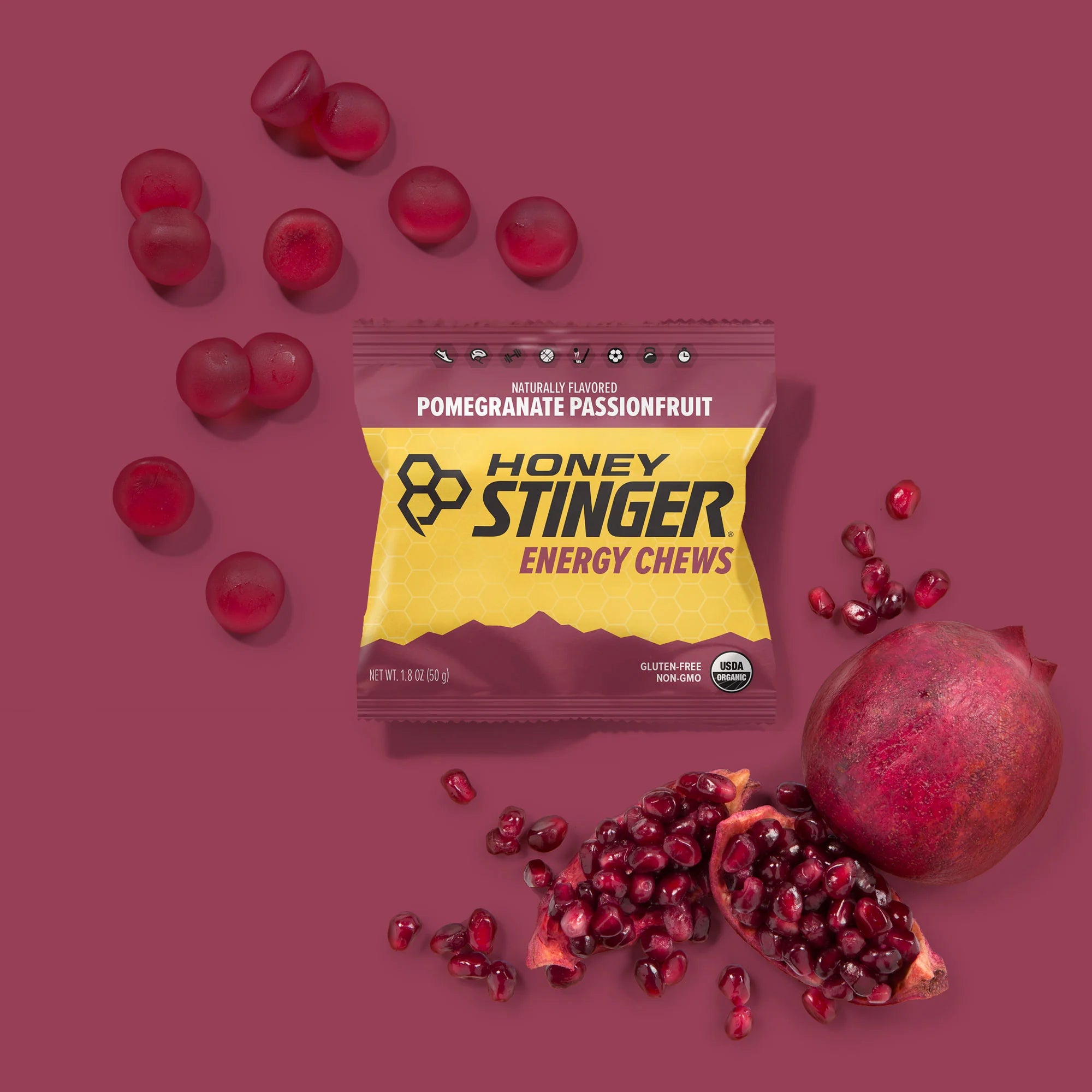 Honey Stinger Pomegranate Passionfruit Energy Chews