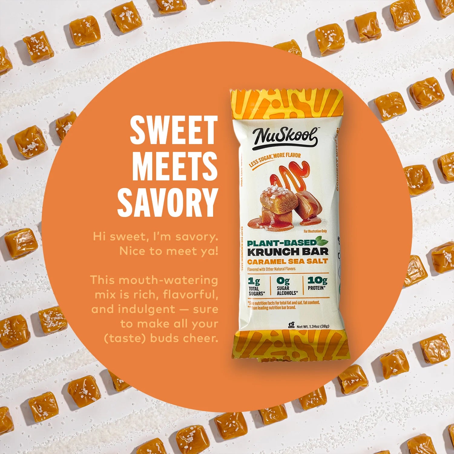 NuSkool Caramel Sea Salt Krunch Bars