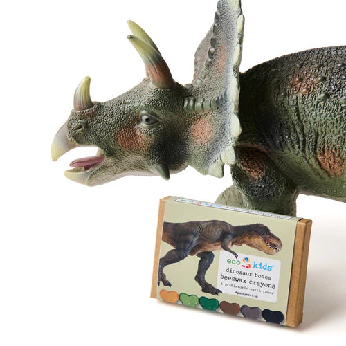 Non-Toxic Beeswax Crayons - Dinosaur Bones (6 crayons)