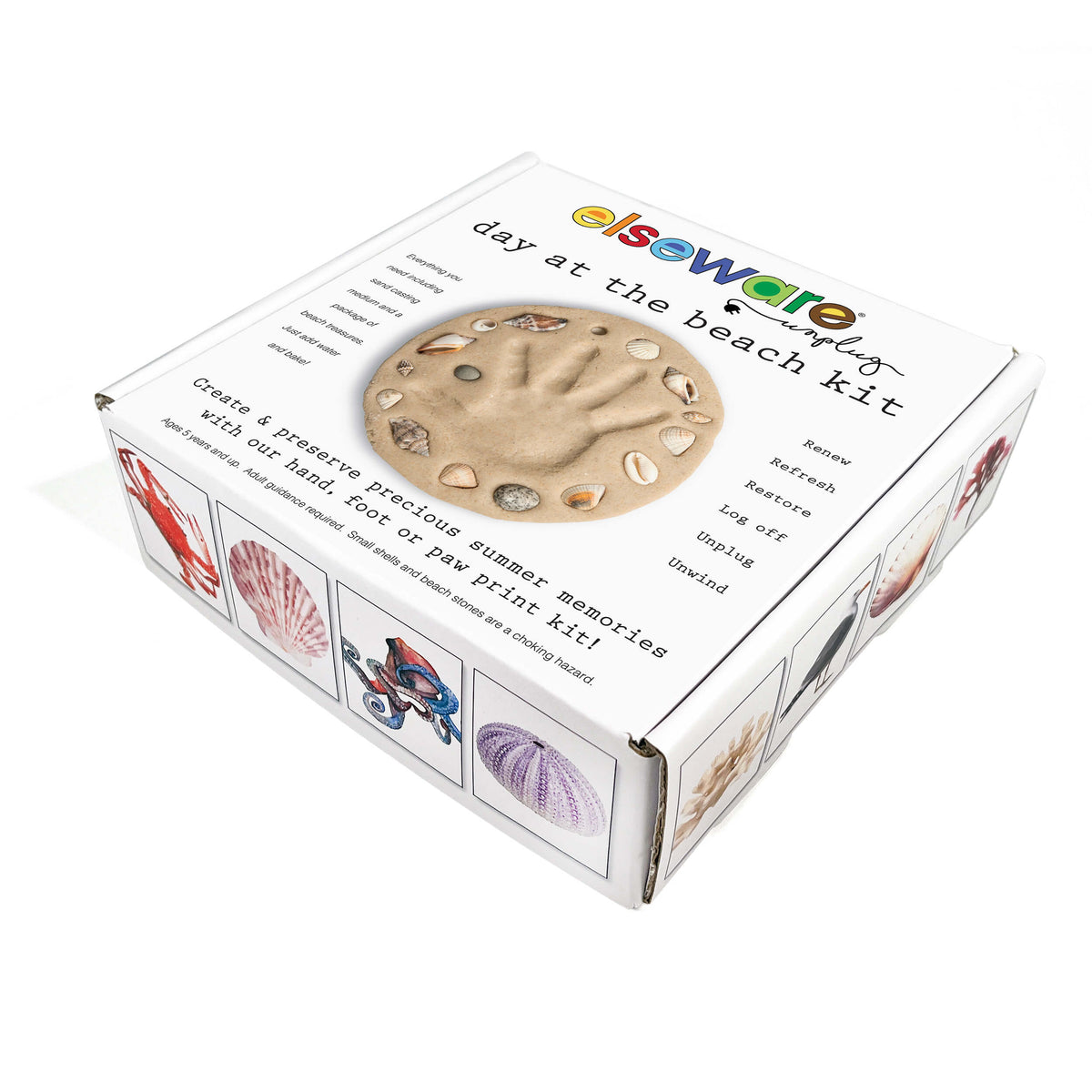 Day at the Beach - Kids Hand & Footprint Keepsake