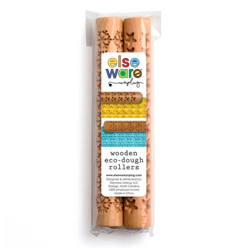 Eco-Dough Wooden Rollers - set of 2 rollers