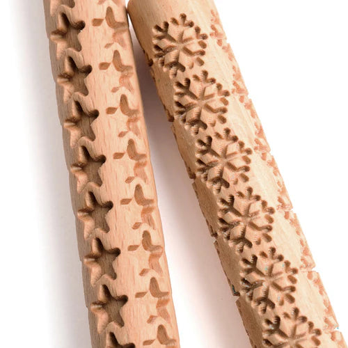 Eco-Dough Wooden Rollers - set of 2 rollers