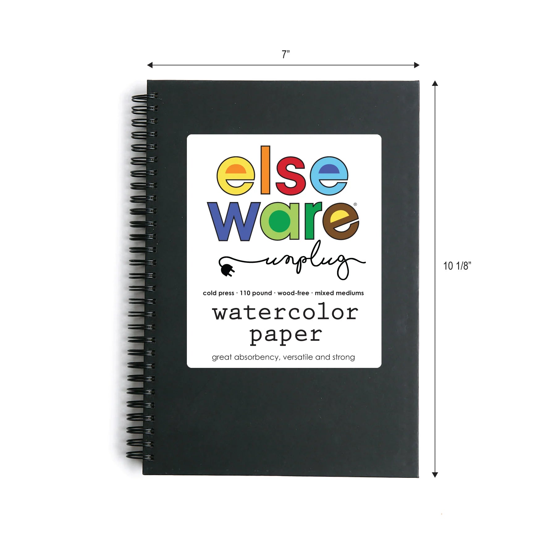watercolor paper pad - large (7" x 10 1/8")