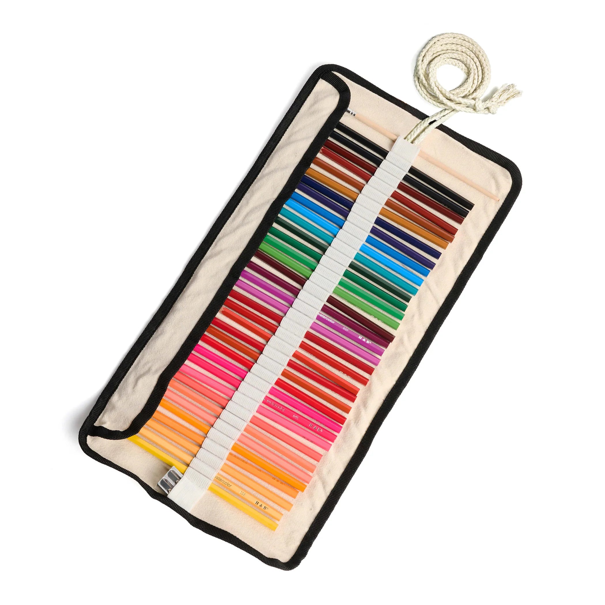 Watercolor Pencils In Canvas Wrap (36 pencils w/sharpener & paintbrush)
