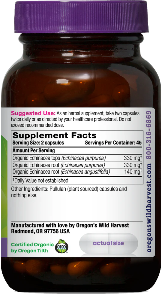 Wild Harvest Echinacea Capsules