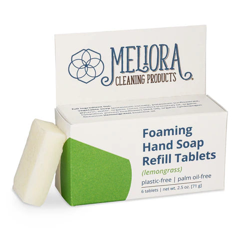 Meliora Foaming Hand Soap 6-pack refill tablets (15 per case)