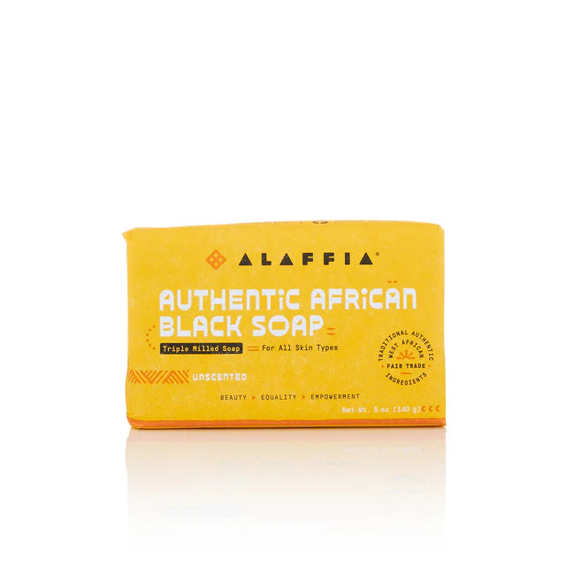 Alaffia Authentic African Black Soap Triple Milled - Unscented