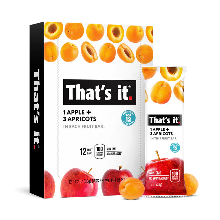 That's It Apple Apricot Fruit Bar (12x1.2 Oz)
