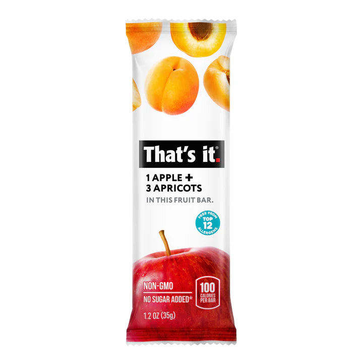 That's It Apple Apricot Fruit Bar (12x1.2 Oz)
