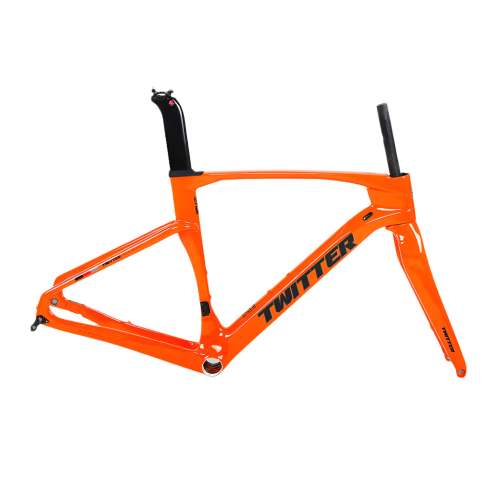 TWITTER GRAVEL V3 Disc Carbon Road Frame Set – T900, 700C, Endurance & Gravel Racing-3