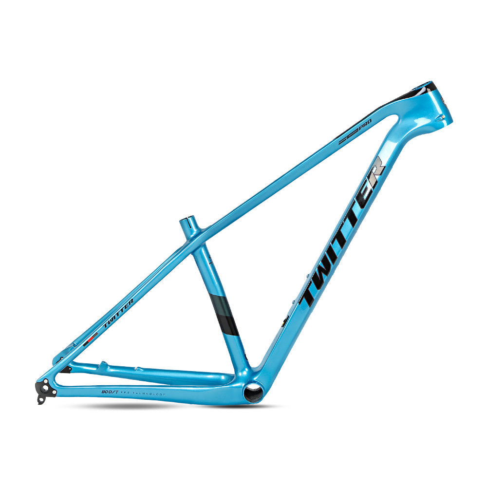 TWITTER WARRIOR Pro Carbon MTB Frame – T900 Mix, 29"/27.5", XC Racing, Gloss+UV Decals-8